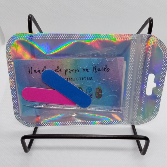 HAND PAINTED PRESS ON NAILS, XXXL STILLETTO, 24 NAILS - Picture 4 of 4